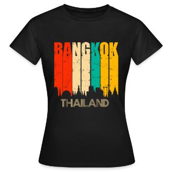 Bangkok Thaïlande - T-shirt Femme - noir - Devant - AI Model Female 172 dark (172cm)