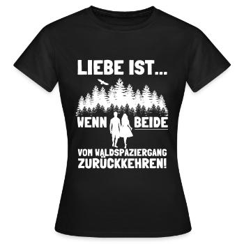 Amour couple relation partenariat drôle - T-shirt Femme - noir - Devant - AI Model Female 172 dark (172cm)
