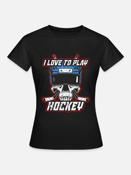 Hockey sur glace hockey sur glace - T-shirt Femme - noir