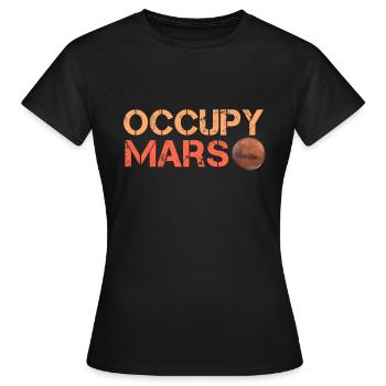 Occupy Mars - Frauen T-Shirt - Schwarz - Vorne - AI Model Female 172 dark (172cm)