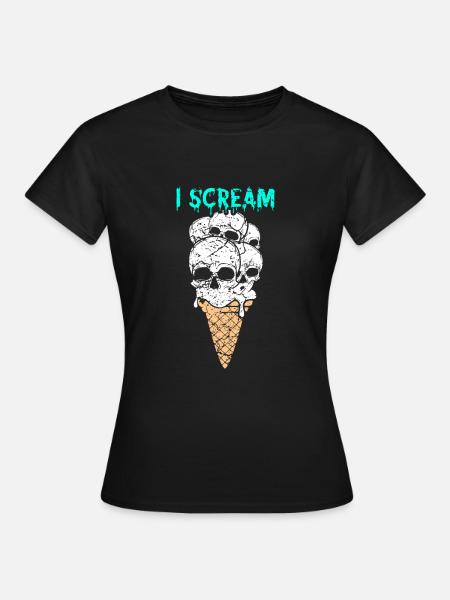 Horreur je crie - T-shirt Femme - noir