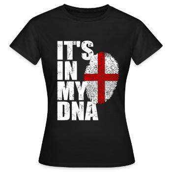 Angleterre Anglais Drapeau anglais - T-shirt Femme - noir - Devant - AI Model Female 172 dark (172cm)