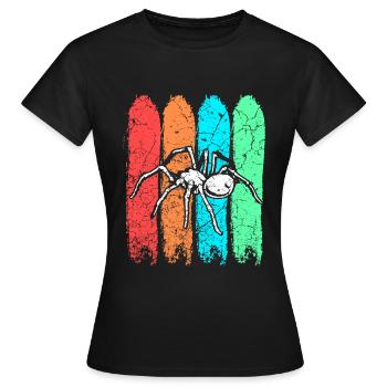 Spinne - Frauen T-Shirt - Schwarz - Vorne - AI Model Female 172 dark (172cm)