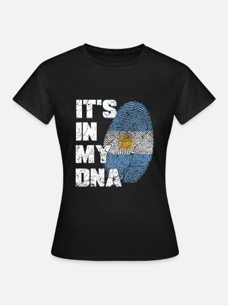 ADN drapeau argentin Argentine - T-shirt Femme - noir