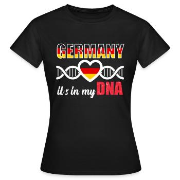 Germany Germany DNA - Women's T-Shirt - black - Front - AI Model Female 172 dark (172cm)