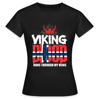 Norwegian Vikings - Women's T-Shirt - black - Front - AI Model Female 172 dark (172cm)