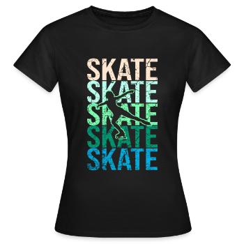 Eiskunstlauf Eiskunstlaufen - Frauen T-Shirt - Schwarz - Vorne - AI Model Female 172 dark (172cm)