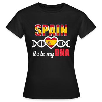 Spanien Spanier - Frauen T-Shirt - Schwarz - Vorne - AI Model Female 172 dark (172cm)