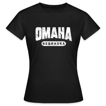 Omaha Nebraska - Frauen T-Shirt - Schwarz - Vorne - AI Model Female 172 dark (172cm)