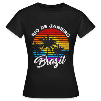 Rio de Janeiro - Frauen T-Shirt - Schwarz - Vorne - AI Model Female 172 dark (172cm)