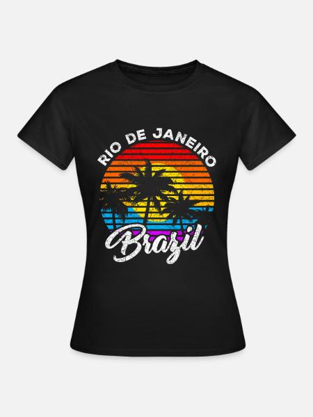 Rio de Janeiro - Dame-T-shirt - sort