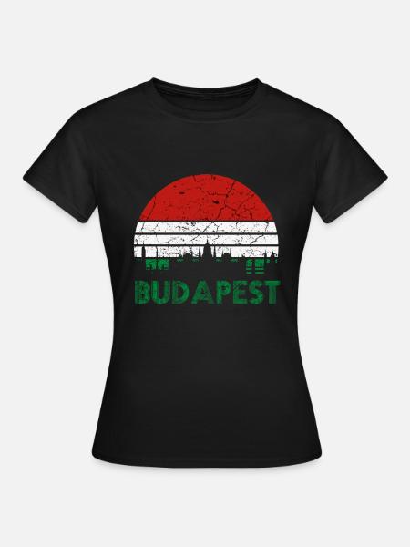 Budapest Ungarn - Frauen T-Shirt - Schwarz