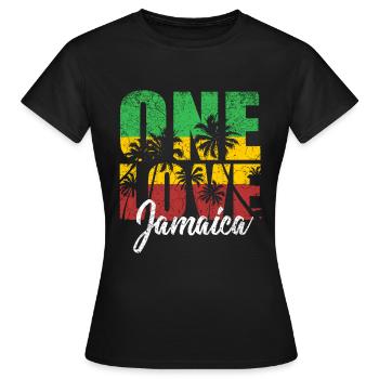 Jamaïque - T-shirt Femme - noir - Devant - AI Model Female 172 dark (172cm)