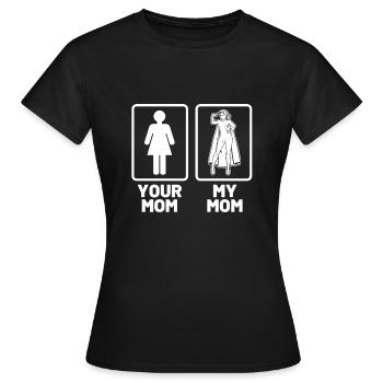 Super Mutter Mama Muttertag Heldin Powerfrau - Frauen T-Shirt - Schwarz - Vorne - AI Model Female 172 dark (172cm)