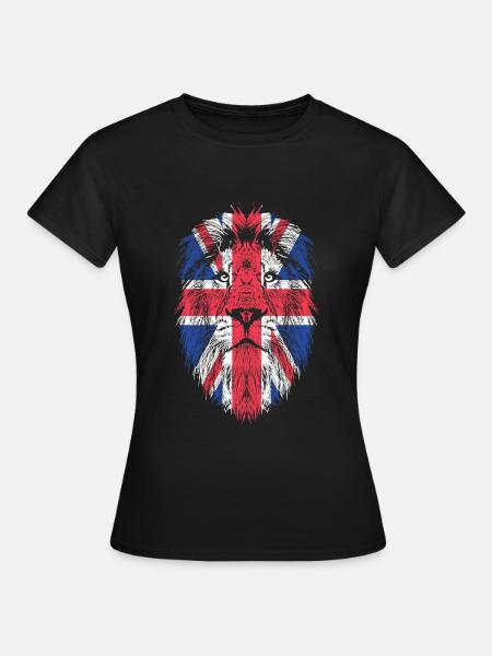 UK United Kingdom of Great Britain flag - Women's T-Shirt - black