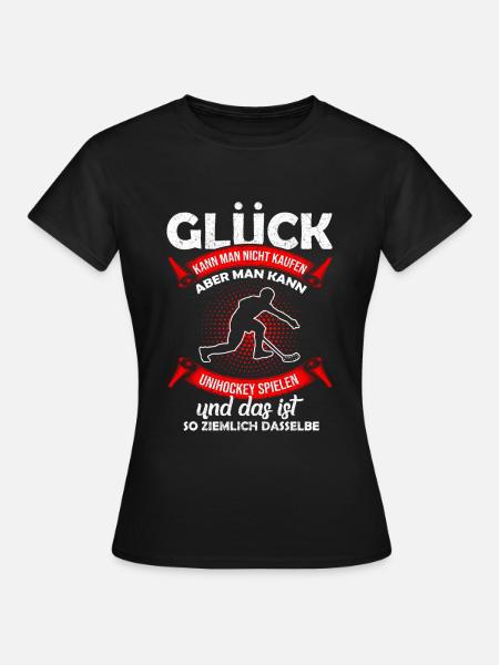 Unihockey - Frauen T-Shirt - Schwarz