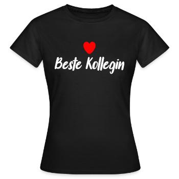Beste Kollegin - Frauen T-Shirt - Schwarz - Vorne - AI Model Female 172 dark (172cm)