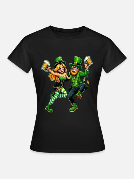 Tanzendes Paar - Frauen T-Shirt - Schwarz