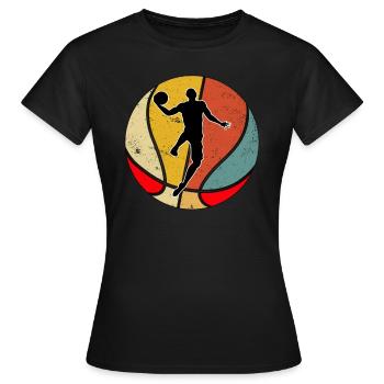 Basketballer Basketballspieler Basketball Spieler - Frauen T-Shirt - Schwarz - Vorne - AI Model Female 172 dark (172cm)