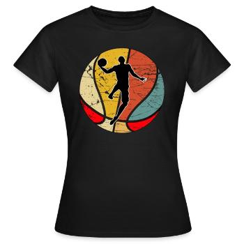 Basket dunk champion basketteur - T-shirt Femme - noir - Devant - AI Model Female 172 dark (172cm)