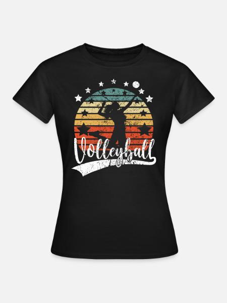 Volleyballerin Volleyballer Beach Volleyball - Frauen T-Shirt - Schwarz