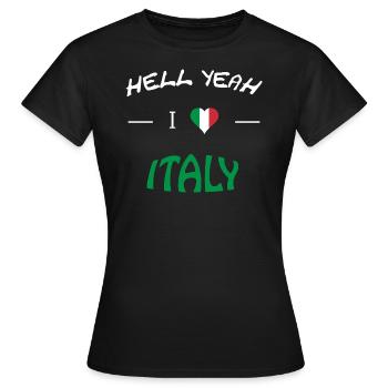 i love italy - Frauen T-Shirt - Schwarz - Vorne - AI Model Female 172 dark (172cm)