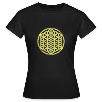 Fleur de vie / Fleur de vie / Fleur de vie - T-shirt Femme - noir - Devant - AI Model Female 172 dark (172cm)