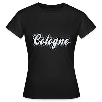Cologne Inscription Vintage Colonia Kölsch Fan Cologne - T-shirt Femme - noir - Devant - AI Model Female 172 dark (172cm)