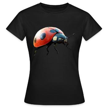 Ladybug Ladybug Insects Colorful Cute Ladybugs - Women's T-Shirt - black - Front - AI Model Female 172 dark (172cm)