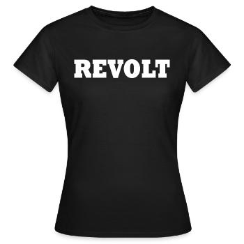 Revolt - T-shirt Femme - noir - Devant - AI Model Female 172 dark (172cm)