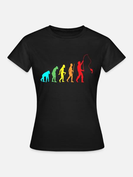 Évolution des pêcheurs - T-shirt Femme - noir