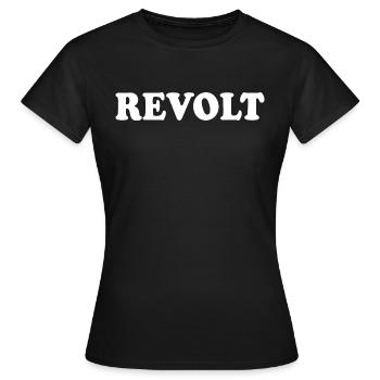 Revolt - T-shirt Femme - noir - Devant - AI Model Female 172 dark (172cm)