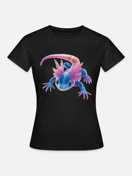 Axolotl - Frauen T-Shirt - Schwarz