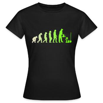 Evolution Jardinage Jardinage jardinage jardinage - T-shirt Femme - noir - Devant - AI Model Female 172 dark (172cm)