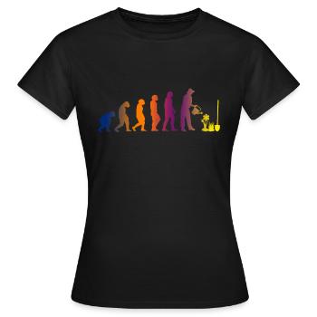 Evolution Jardinage Jardinage jardinage jardinage - T-shirt Femme - noir - Devant - AI Model Female 172 dark (172cm)