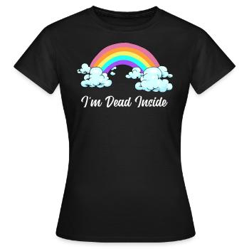 Dépression interne morte déprimée solitaire triste - T-shirt Femme - noir - Devant - AI Model Female 172 dark (172cm)