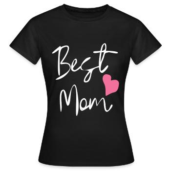 Best Mom - Frauen T-Shirt - Schwarz - Vorne - AI Model Female 172 dark (172cm)