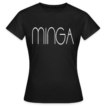 Minga München - Frauen T-Shirt - Schwarz - Vorne - AI Model Female 172 dark (172cm)