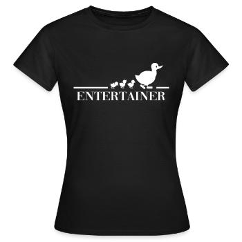 landleben entertainer bauernhof ente dorfleben - Frauen T-Shirt - Schwarz - Vorne - AI Model Female 172 dark (172cm)