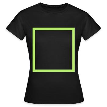Square Square Pattern - Women's T-Shirt - black - Front - AI Model Female 172 dark (172cm)