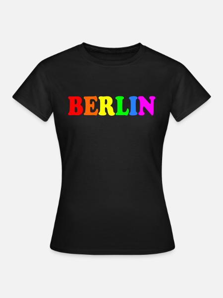 Berlin - Dame-T-shirt - sort