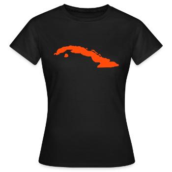 Kuba - Frauen T-Shirt - Schwarz - Vorne - AI Model Female 172 dark (172cm)