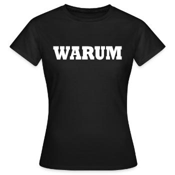 Pourquoi - T-shirt Femme - noir - Devant - AI Model Female 172 dark (172cm)