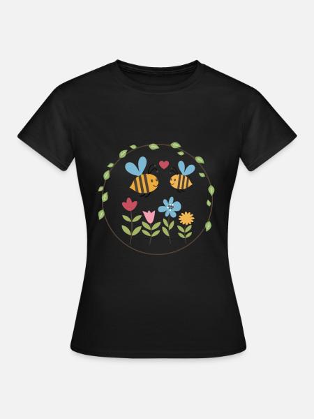 Sommer Bienen Freunde - Frauen T-Shirt - Schwarz