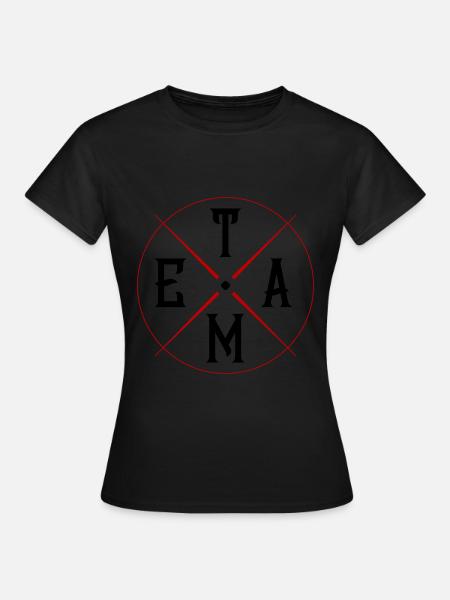 Team Kreis - Frauen T-Shirt - Schwarz