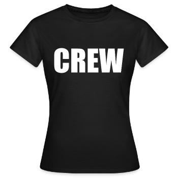 Crew - T-shirt Femme - noir - Devant - AI Model Female 172 dark (172cm)