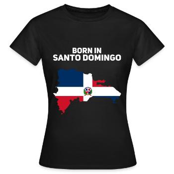 République dominicaine - T-shirt Femme - noir - Devant - AI Model Female 172 dark (172cm)