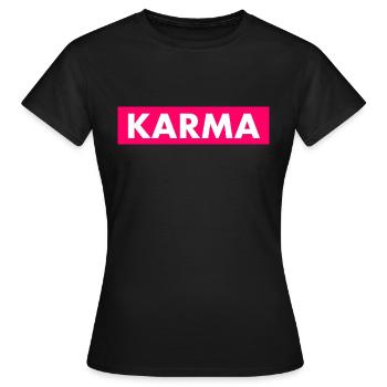 Karma - T-shirt Femme - noir - Devant - AI Model Female 172 dark (172cm)