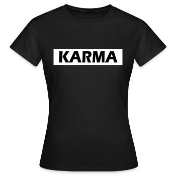 Karma - T-shirt Femme - noir - Devant - AI Model Female 172 dark (172cm)