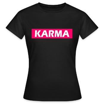 Karma - T-shirt Femme - noir - Devant - AI Model Female 172 dark (172cm)
